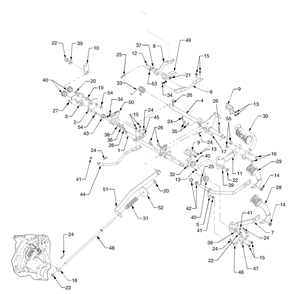 Part Location Diagram of 747-3320 Cub Cadet Rod, Front Control